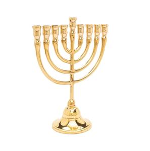 Bougeoir de luxe de la menorah de Hanoukka de Jérusalem avec 7 branches Menorah Menorah de Hanoukka de l'exportateur indien - Product Image 3