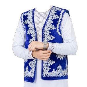 Chaleco Tradicional Afgano de Verano para Hombre, Transpirable, Hecho a Mano, Étnico, Cultural, Sin Mangas, para Bodas, Ceremonias y Festivales - Product Image 1