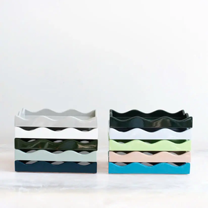 Scalloped Tray Hotel Wholesale Hotel <b>Wooden</b> <b>Decorative</b> Hospitality Jewelry Display Storage Serving Tray <b>Decorative</b> Tray - Product Image 2