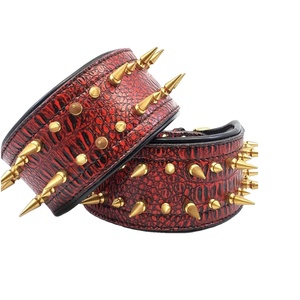 ปลอกคอสุนัขบุนวมหนังมีปุ่มหนามผลิตจากผู้ผลิตขายส่งขายส่ง - Product Image 1