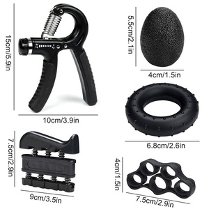 Kit d'entraînement réglable en caoutchouc pour exercices pratiques : Balle de doigt et renforceur de force de préhension - Product Image 6