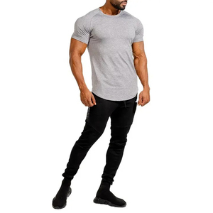 Trang Phục Thể Thao Áo Thun Nam Trơn Màu Trơn Có Logo Riêng Tư 95% Cotton 5% Elastane - Product Image 2