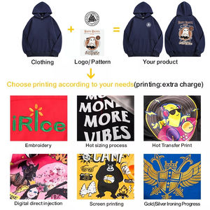 High Quality Blank Retro Fleece French Terry Cotton <b>Oversized</b> 500gsm Unisex Heavyweight Plain <b>Hoodie</b> With No String <b>for</b> <b>Men</b> - Product Image 5