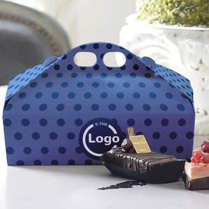 Cajas para Pasta con Asa Personalizadas en 4 Colores - Material Reciclado con Laminado Brillante para Empaque de Pasteles - Product Image 4