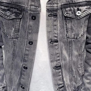 Venta al por mayor de chaquetas personalizadas para hombre, Chaquetas vaqueras lavadas, ropa de calle superventas, chaqueta de moda urbana - Product Image 2