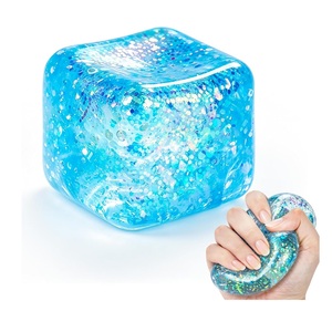 New NeeDoh Nice Cube Glitter and Glow - <b>Squishy</b> Cube - Product Image 1
