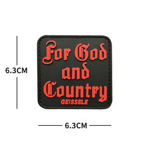 Insignias de PVC Suave Resistentes al Agua de Alta Calidad al por Mayor, Insignias Personalizadas Bordadas - Product Image 1