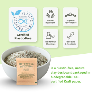 สารดูดความชื้นซิลิกาเจลธรรมชาติ 33 กรัม |   สารดูดความชื้นแบบเป็นมิตรต่อสิ่งแวดล้อมสำหรับการจัดเก็บสารเคมีกระดาษ อุปกรณ์อิเล็กทรอนิกส์ และรองเท้า - Product Image 6