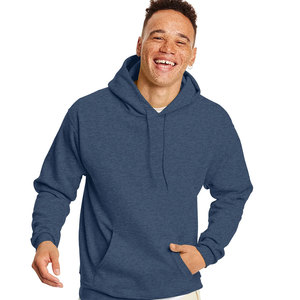 Pull à capuche surdimensionné pour hommes 100% coton polaire noir logo brodé en gros grande qualité pour la saison d'hiver - Product Image 3