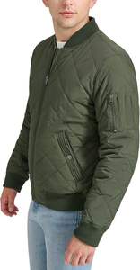 Veste matelassée réversible imperméable écologique pour homme, à la mode, avec doublure en coton, coupe classique, vestes matelassées - Product Image 5