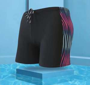 Patrón Hombres Hombre Natación Traje de baño Pantalones cortos Traje de baño Troncos Nadar Negro Azul Ropa de playa Calzoncillos Pantalones cortos de playa - Product Image 2