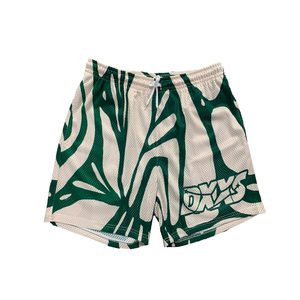 Pantalones cortos personalizados de algodón 100% con cintura elástica para el sudor, pantalones cortos de felpa francesa con cordón hasta la rodilla, pantalones cortos holgados de sublimación - Product Image 1