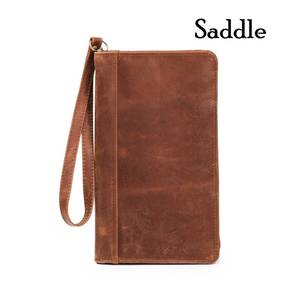 กระเป๋าหนังแท้แบบวินเทจแบบวินเทจไม่เหมือนใครสำหรับใส่พาสปอร์ตแบบมีซิปลายแบบเต็มตัวมีสายคล้องข้อมือสำหรับเดินทางของขวัญครบรอบ - Product Image 6