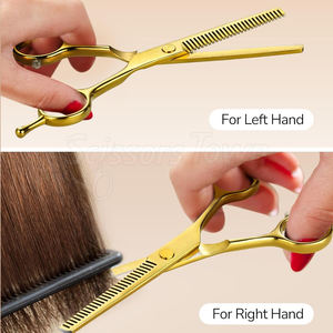 Tijeras de adelgazamiento de salón, tijeras de peluquero de acero inoxidable de calidad profesional para corte de pelo, capas y estilismo - Product Image 5