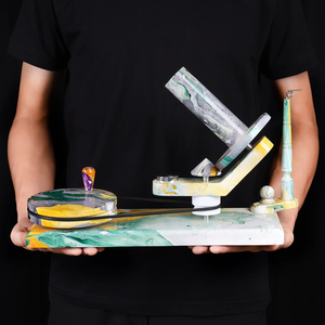 Handmade Marbled Yarn Winder & Swift <b>Set</b> Knitting <b>Crochet</b> Tool Yarn Swift Combo <b>set</b> winder And Swift - Product Image 5