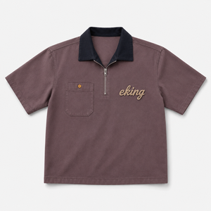<span class=keywords><strong>Camicia</strong></span> Classica <span class=keywords><strong>a</strong></span> <span class=keywords><strong>Righe</strong></span> <span class=keywords><strong>Rosse</strong></span> e Bianche Personalizzata per <span class=keywords><strong>Uomo</strong></span>, Cerniera in Metallo OEM, Logo Ricamato, <span class=keywords><strong>Camicia</strong></span> da Lavoro con Tasca - Product Image 4