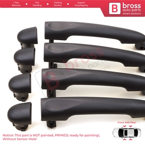 Poignée d'ouverture de porte extérieure BDP1165-1 4 pièces 806B02596R pour Fluence Megane 3 Clio 4 Scenic 3 Captur 1 - Product Image 5
