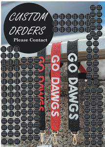 High Quality Beaded <b>White</b> Beaded <b>Purse</b> Strap Strap Detachable Hooks Sorority Gameday Bag Strap Personalized Belt Accessory - Product Image 4