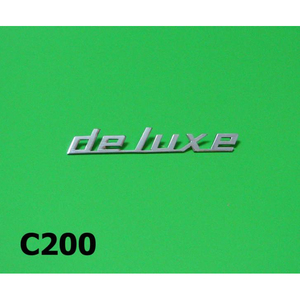 Emblema de panel lateral 'Deluxe' para Lambretta J50 Deluxe - Product Image 1
