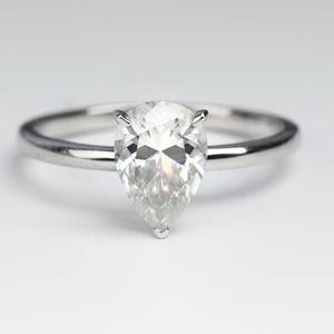 Wholesale High Quality 925 Sterling <b>Silver</b> Women's Party Engagement <b>Rings</b> <b>Set</b> IGI Certified Pear Moissanite Cut for Anniversary - Product Image 2
