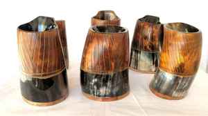 Tazas de cuerno de Búfalo con diseño vikingo tallado de alta calidad, Vintage estilo minimalista de inspiración, vasos promocionales Premium a la venta - Product Image 3