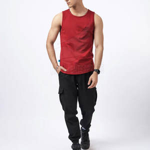 Débardeurs sans manches de haute qualité pour hommes Décoration personnalisée avec logo imprimé Motif uni Couleur unie Tailles XL Grand respirant pour salle de sport - Product Image 6