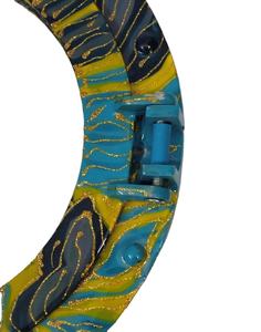 Espejo de pared redondo Art Deco de aluminio para dormitorios, salas de estar, baños y entradas, diseño llamativo - Product Image 6