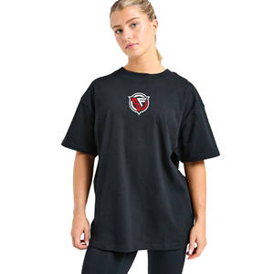 เสื้อยืดลำลองทรงหลวมระบายอากาศได้ดีเป็นมิตรกับสิ่งแวดล้อมสำหรับผู้หญิงเสื้อยืดผ้าฝ้าย100% ระบายอากาศได้ดีฤดูร้อน - Product Image 1