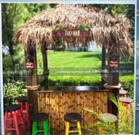 Toldo de bambú columpio hecho a mano de alta calidad y diseño de pérgola Gazebo Estructura exterior Premium