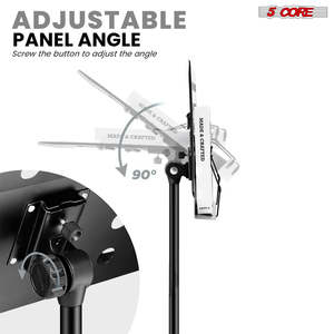 Support de musique 5-en-1 réglable pour bureau avec support micro, support de partitions portable en métal - Product Image 3