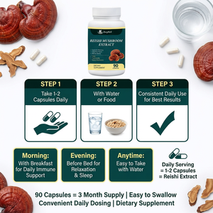 OEM Ham Madde Ganoderma Lucidum <span class=keywords><strong>Cordyceps</strong></span> Spor Tozu Kapsül 1000mg Ganoderma Lucidum Kapsülleri - Product Image 4