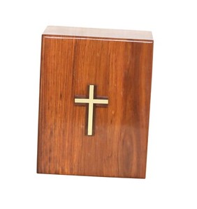 Urnas de cremación de madera de estilo americano moderno hechas a mano, ataúdes funerarios decorativos para hombres y mujeres, suministros funerarios Premium - Product Image 1