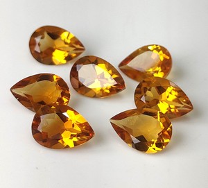 Citrino natural 3x5mm-8x12mm corte de pera facetado de alta calidad hecho a mano piedras preciosas sueltas para la fabricación de joyas - Product Image 2