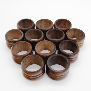 Anillos para Servilletas de Madera Maciza Modernos de Alta Calidad para Mesa de Comedor, Hechos a Mano, Ecológicos, Ancho Personalizable, Accesorios de Mesa - Product Image 1