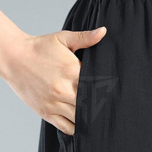 Diseños de moda Pantalones bordados casuales para damas Algodón bordado personalizado para pantalones de mujer - Product Image 6