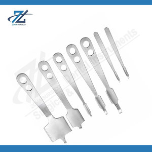 Juego de 7 Retractores de Hueso Hohmann Reutilizables de Acero Inoxidable, de Grano Crudo a Fino, Instrumentos Quirúrgicos Manuales para Cirugía Ortopédica - Product Image 3