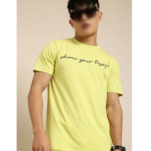 Yellow Color With Half Sleeve OEM Service Good Supplier With Own Logo Print <b>Men</b> Outer Wear T-<b>Shirt</b> Sets BY AMAZING INDUSTRIES - Product Image 6