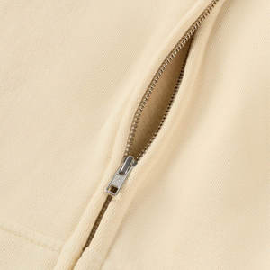 Blanc de haute qualité 100% coton personnalisé Zip up bouffée impression 3D mousse polaire vierge hommes sweats à capuche Full Zip surdimensionné sweat à capuche zippé - Product Image 4