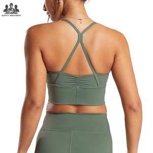 Sujetador Deportivo Ecológico Sin Costuras de Alta Sujeción con Diseño Personalizado para Mujer, Talla Grande, Transpirable, con Relleno Extraíble - Product Image 6