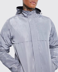 Vestes d'entraîneur personnalisées de haute qualité pour hommes Tissu en toile à bas prix direct d'usine avec col montant Services de conception OEM - Product Image 2