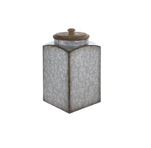 Contenedor de almacenamiento galvanizado estilo cubo Simple Premium organizador multiusos Ideal para suministros de jardín usos y uso al aire libre - Product Image 5