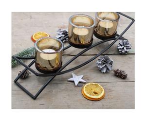 Beautifully detailed metal votive tea light candle holder for cozy <b>corners</b> living room <b>shelves</b> or nightstands - Product Image 5