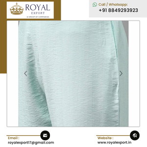 Wedding and Party Wear Fashion New Designer Top Quality Bulk Supply Embroidered Pattern Rayon Slub <b>Kurti</b> Set - Product Image 3