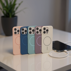 Custodia Magnetica in TPU+PC a Finitura Lucida a Specchio Colore Puro per iPhone 16 Pro - Product Image 2