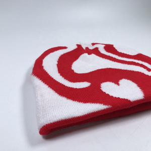 OEM Streetwear Colorful Women Men Adult Unfold Knit Warm Skull Double Sided <b>Winter</b> <b>Cap</b> Custom Jacquard Design Reversible Beanie - Product Image 3