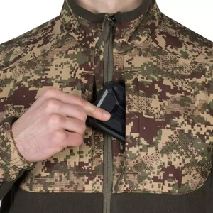 Veste en polaire légère et respirante avec fermeture éclair, panneaux softshell renforcés et design multi-poches LEGATUS CAMO - Product Image 4
