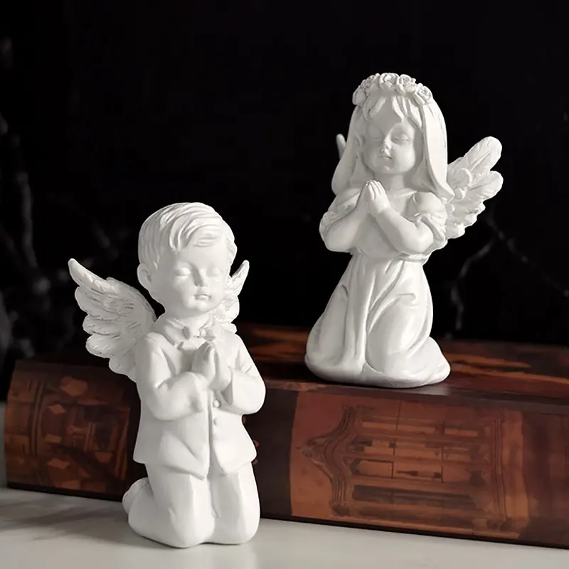 Patung Kustom Tokoh Resin Mainan Kerajinan Ornamen Figurines Cherub Mini Malaikat Dekorasi