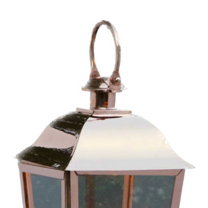 2025 Latest Hot Selling Rose Gold Metal Candle Holder and <b>Lantern</b> for Home & Garden Decorations - Product Image 5