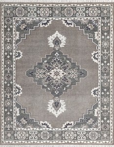 ชุดพรมขนสัตว์ปักลายนามธรรมทันสมัยสีเทาโรงงานทอมือกันลื่นสั่งซื้อขั้นต่ำ1ชิ้นสำหรับการใช้ชีวิต - Product Image 3