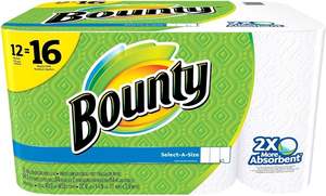 Bounty Full Sheet <b>Paper</b> Towels, <b>White</b>, 2 Triple <b>Rolls</b> - 6 Regular <b>Rolls</b> (Pack of 2) - Product Image 6